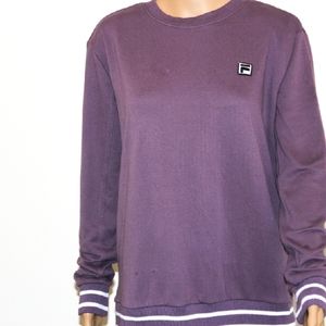 Vintage Fila Women's Size M Purple Long Sleev